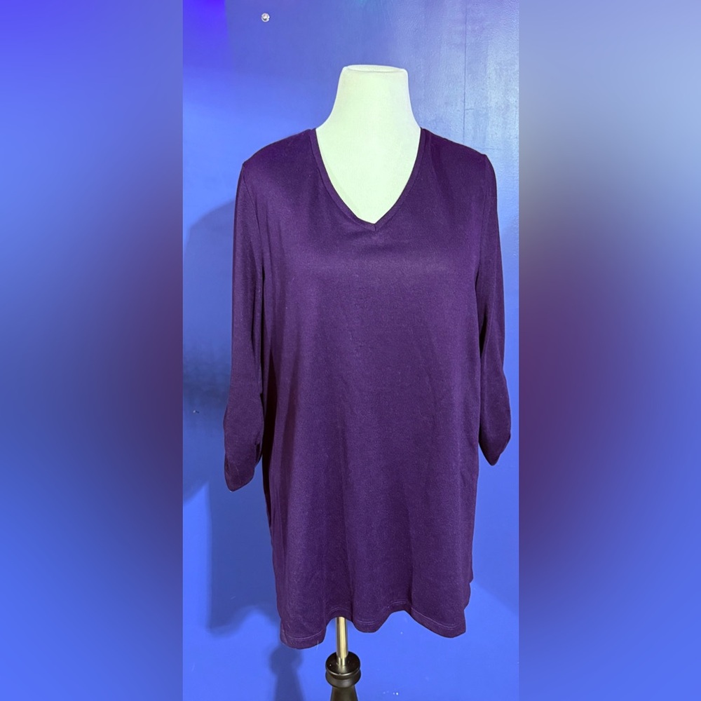 Catherines Deep Purple V-Neck Tunic